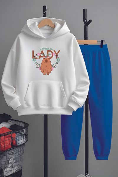 MYADA Set de trening premium cu imprimeu Capybara Lady - 22994
