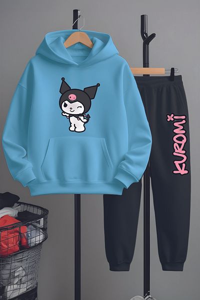 MYADA Premium Style Kuromi Printed Tracksuit Set 22189