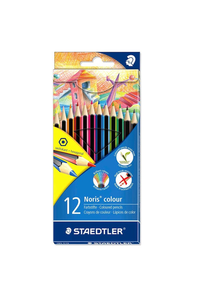 Staedtler Noris Color 12 Pieces Dry Paint - 185 C12
