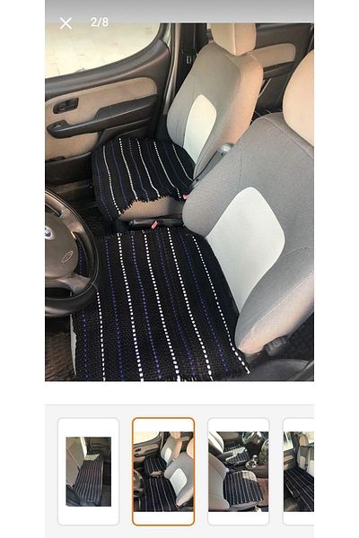 Taşkın Home Anti-sweat Car Rug Front and Back Set of 3 Laying Rugs Black and White