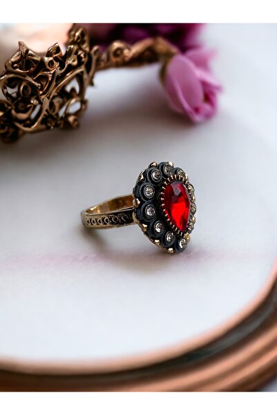 FAYRA ACCESSORIES Zirkon Taşlı Su Damlası Yüzük