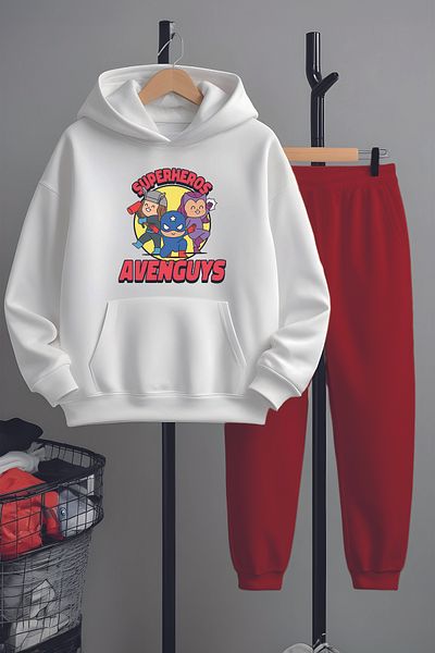 MYADA Set de trening cu imprimeu Superheros Premium 22931