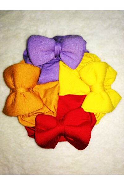 yukobaby bebeğiniz için en doğalı Kız Bebek Düz Renk Fiyonklu Bebek 4 Lü Bone...