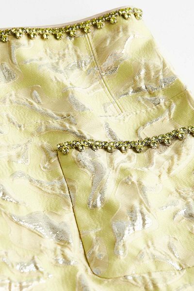 H&M Glittery jacquard-weave A-line skirt