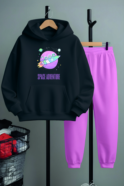 MYADA Преміум-комплект спортивного одягу з принтом «Космічна дорога» 22793