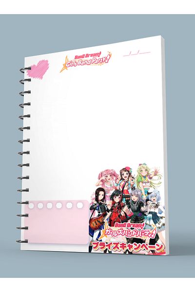nihonwosekai Bang Dream Bandori Poppin Party Anime A5 Boy Spiral Notebook 50 Sheets