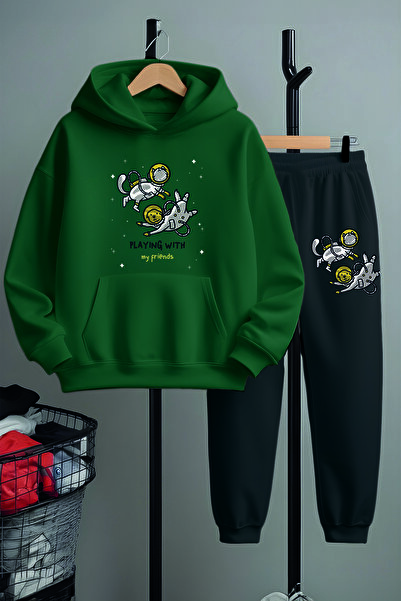 MYADA Premium Astronaut Dogs Printed Bottom Top Σετ φόρμας 22959