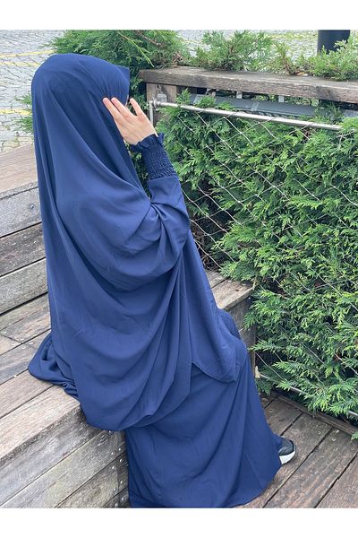 ZÜMHA Σετ Navy Blue Afghan - με βελόνα και καμηλοπάδα