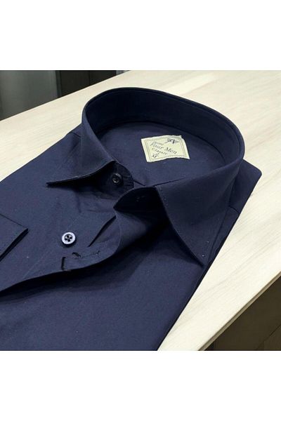 EREN STYLE Cămașă unisex cu mânecă lungă Oxford din bumbac (cadrare standard)