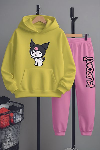 MYADA Premium Style Kuromi Printed Tracksuit Set 22189