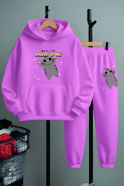 MYADA Premium Fun mačka Štampano Trenerka set 22784