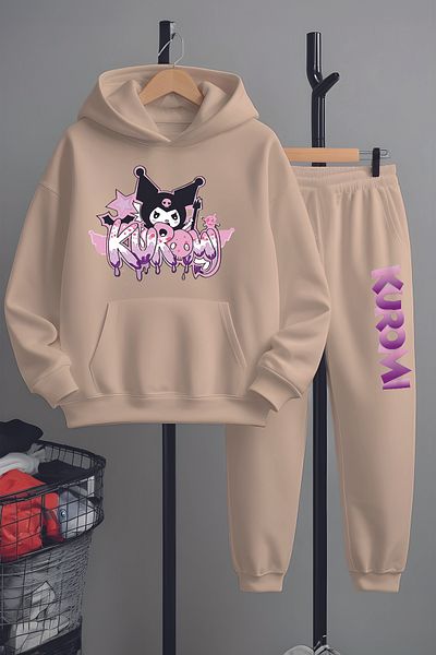 MYADA Set de trening cu imprimeu Kuromi Graffı Premium 23408