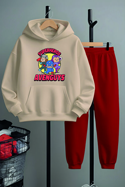 MYADA Premium Superheros Štampano donji i gornji deo trenerke set 22931