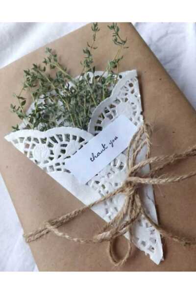 shop Kağıt Dantel Tabak Altlığı-Servis Altlığı Dikdörtgen 20 Adet 26x37cm
