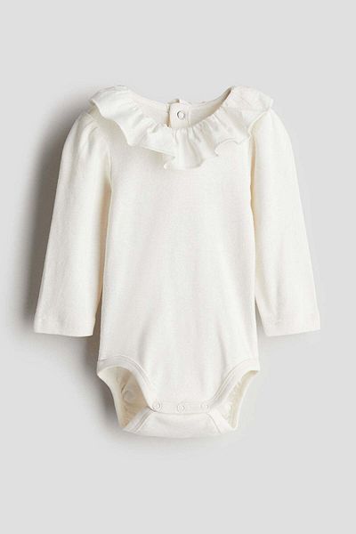 H&M Frill-collar bodysuit