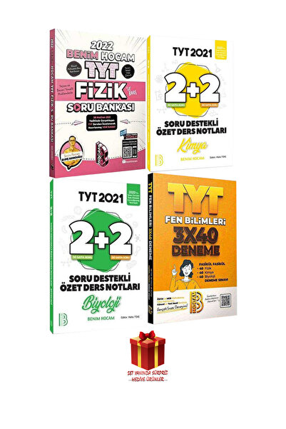 Panem Yayınları Benim Hocam TYT Fizik SB+TYT Kimya Ders Notları+Biyoloji Ders...