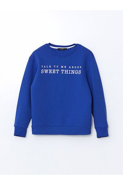 LC Waikiki Lcw Kids Crew Neck Printed Girls' Sweatshirt