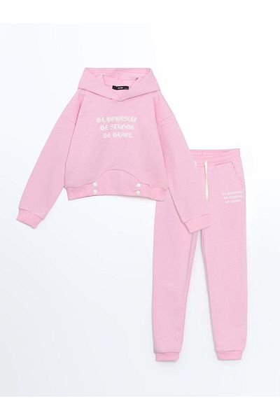 LC Waikiki Lcw Hooded Girl's Tracksuit Set