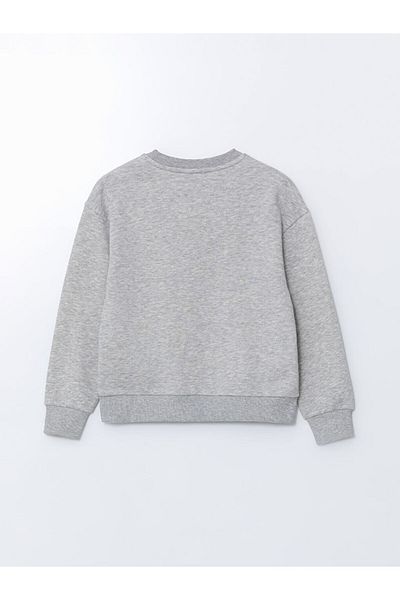 LC Waikiki LCW Kids Crew Neck για κορίτσια Crop χοντρό φούτερ