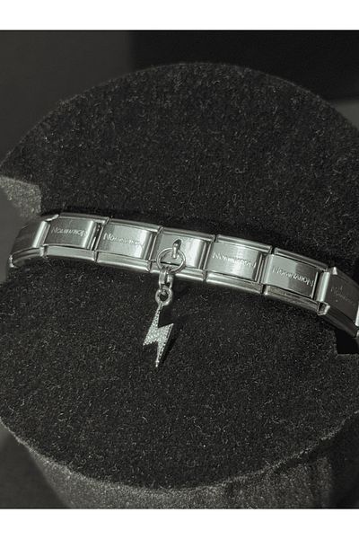 Sumen Butik Steel Italian Bracelet Charm, Charm