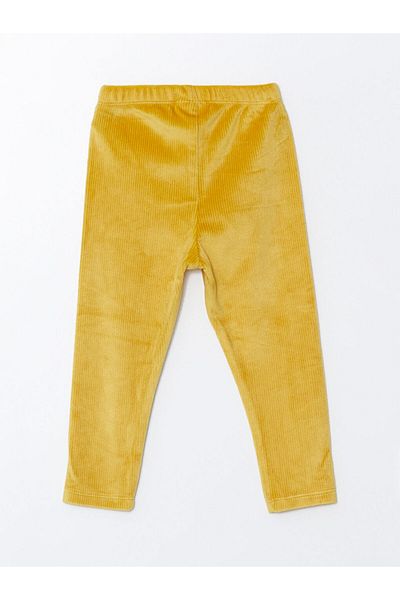 LC Waikiki Lcw Baby Elastic Waist Velvet Baby Girl Leggings