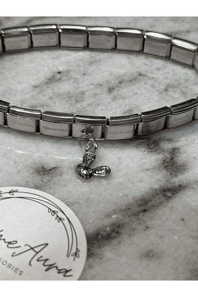 Sumen Butik Steel Italian Bracelet Charm, Charm