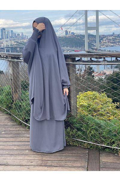 ZÜMHA Gray Needle and Veil Afghan Set