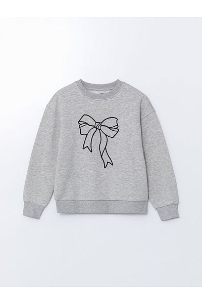 LC Waikiki LCW Kids Crew Neck για κορίτσια Crop χοντρό φούτερ