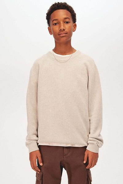 H&M Textured-knit jumper