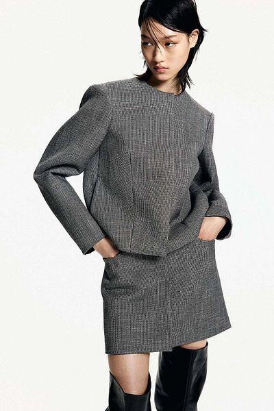 H&M Structured twill mini skirt