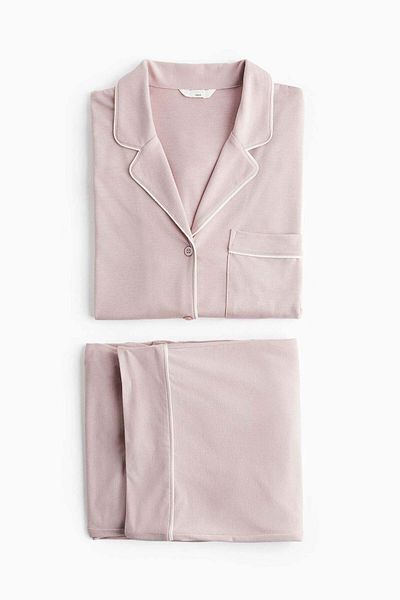 H&M MAMA Piping-detail pyjamas