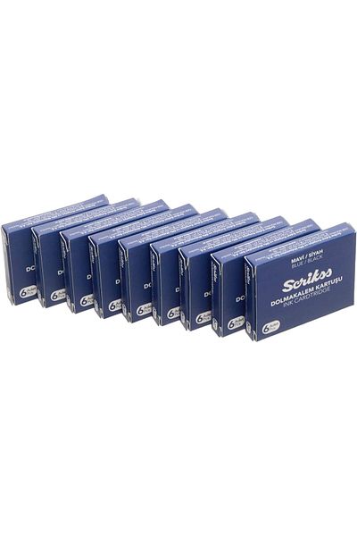 STOREMAX Ntwork Cartridge Fountain Pen Cartridge 6 Pack Blister 10 Pack Blueblack Art 1087243
