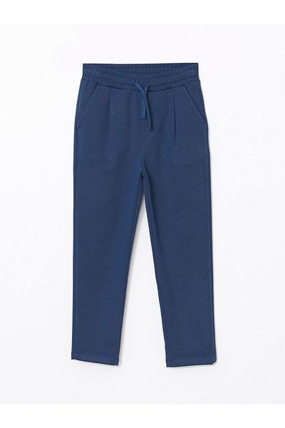 LC Waikiki Pantaloni pentru băieți cu talie elastică albastră LCW Kids