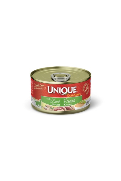 Unique Gold Series Ördekli Konserve Yaş Kedi Maması 85 gr