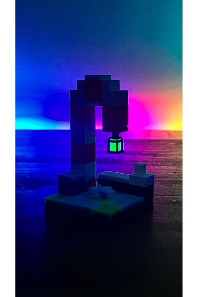 Shaddshop Christmas Themed Glowing Figure Set 4X4 Size, Mcraft with Longer Night