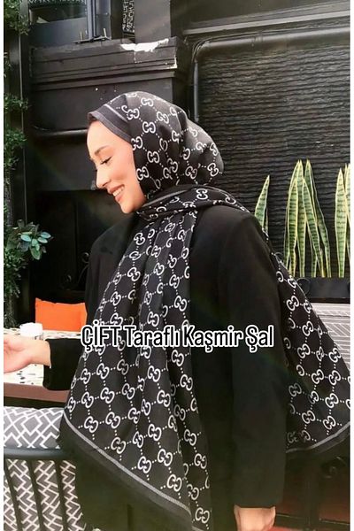 Nine Double Sided Cashmere Silk Shawl