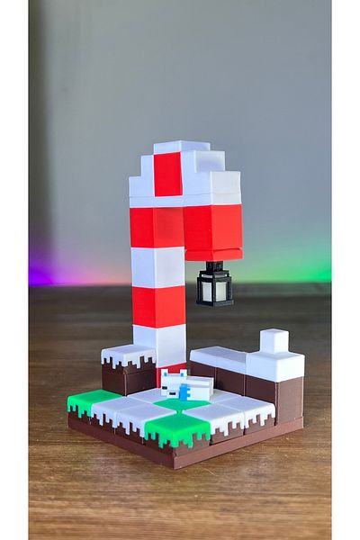 Shaddshop Christmas Themed Glowing Figure Set 4X4 Size, Mcraft with Longer Night