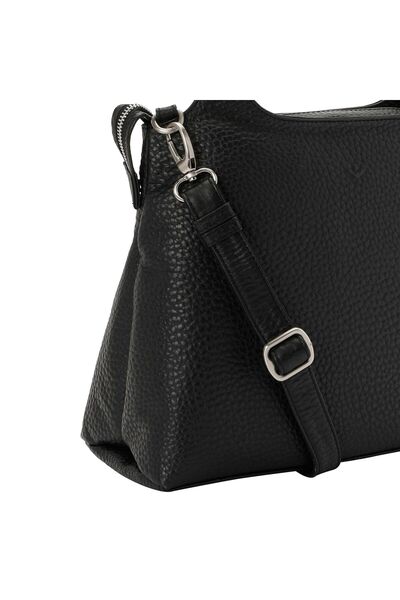 VOI Kožená kabelka cez rameno Hirsch Gisela 34 cm