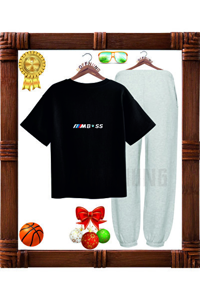 HOFFNUNG Full Pants Sportwear Car Printed Oversize Summer Bottom Top Set