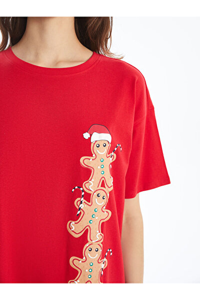 LC Waikiki Cămașă de noapte pentru femei cu tematică de Anul Nou