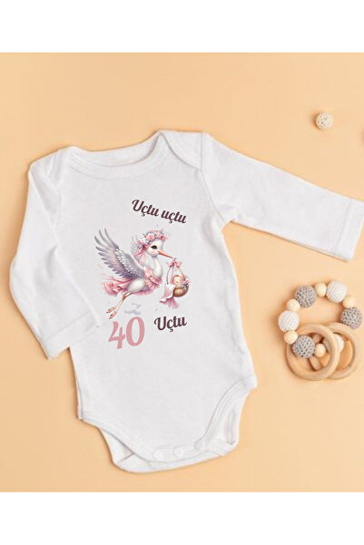lupi Yazılı Bebek Body Zıbın %100 Pamuk