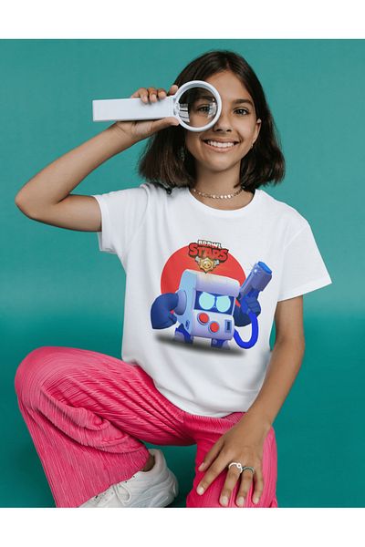 ALPŞAN TİCARET Brawl Stars 8-Bit - Tricou Moé pentru copii și adulți (default)