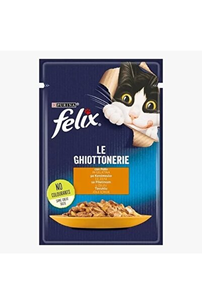 FELIX Sensations Taze Jöle İçerisinde Tavuklu Yetişkin Yaş Kedi Maması 1 Adet...
