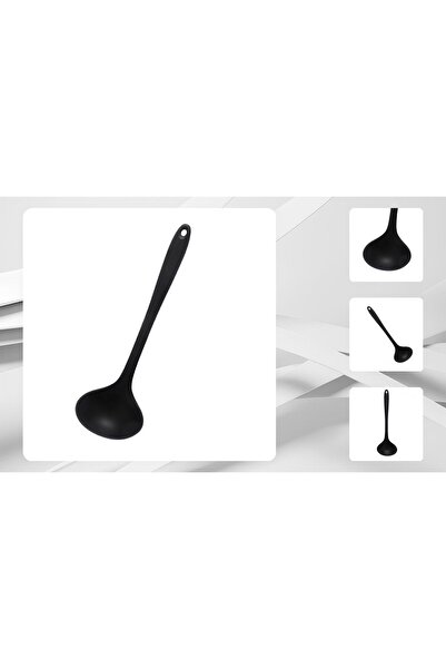 Ekostem Ultra Hard Silicone Soup Ladle - High Temperature Resistant, Fireproof and Non-stick 1 Piece