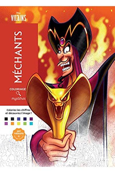 Hachette COLORIAGES MYSTERES DISNEY MECHANTS