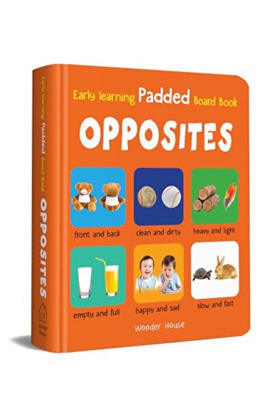 Wonder House Books كتاب تعليمي مبكر مبطن من مجموعة كتب مبطنة للأطفال عن الأضداد