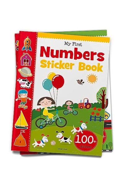 Wonder House Books كتاب ملصقات أرقامي الأولى كتاب ملصقات مثير يحتوي على 100 ملصق