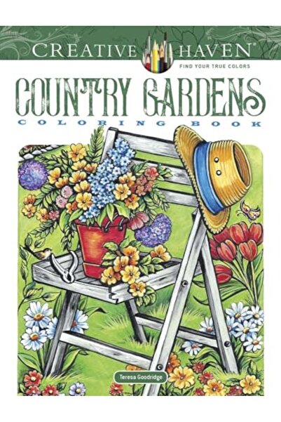 Dover Publications كتاب تلوين الحدائق الريفية من Creative Haven