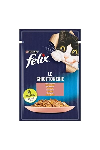 FELIX Taze Somonlu Jöleli Pouch Yetişkin Yaş Kedi Maması 1 Adet 85 Gr
