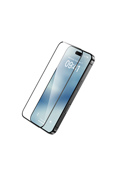 Benks iPhone 16 Pro Uyumlu Benks Ultra İnce Kenarlı Ekran Koruyucu Kolay Uygu...